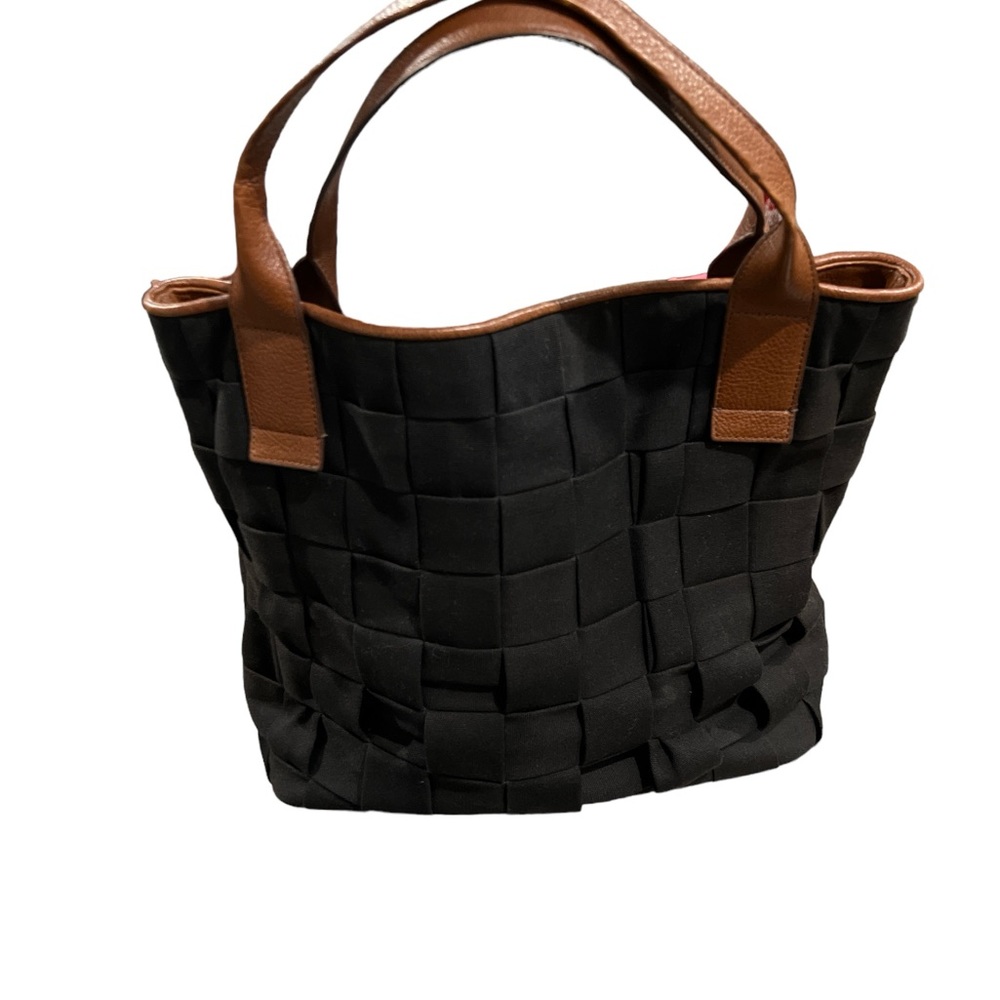 Fossil Canvas Leather Tote black. - Picture 7 of 7